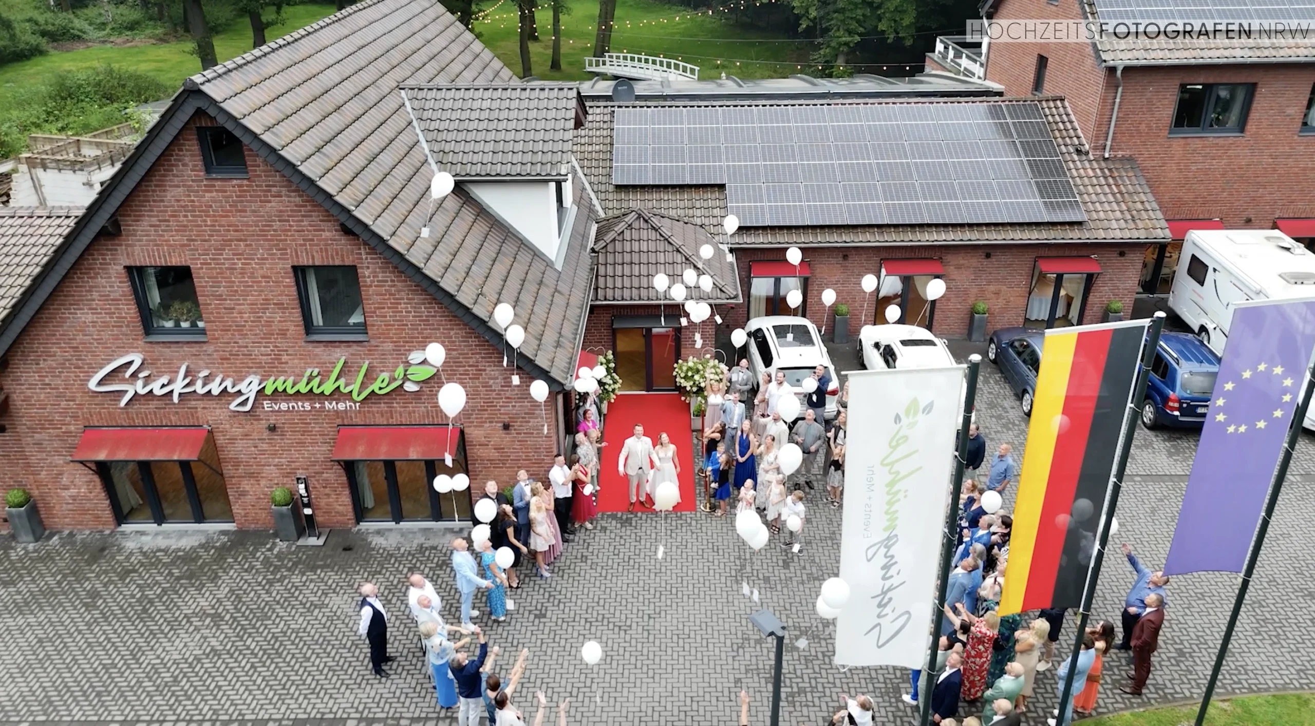 Drohnenvideo Hochzeit NRW